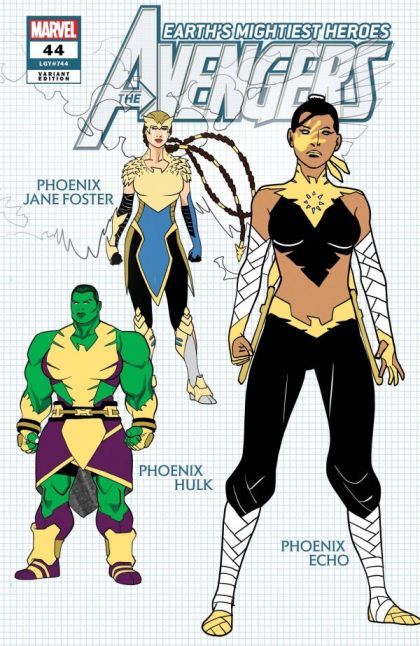 The Avengers, Vol. 8 #44B (Javier Garron Incentive Design Variant (1:10)) Cover