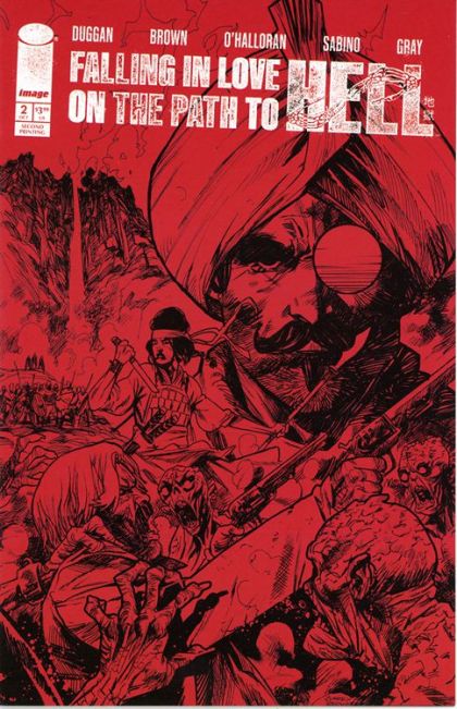 Falling In Love On The Path To Hell #2C (2nd Printing Garry Brown) Cover
