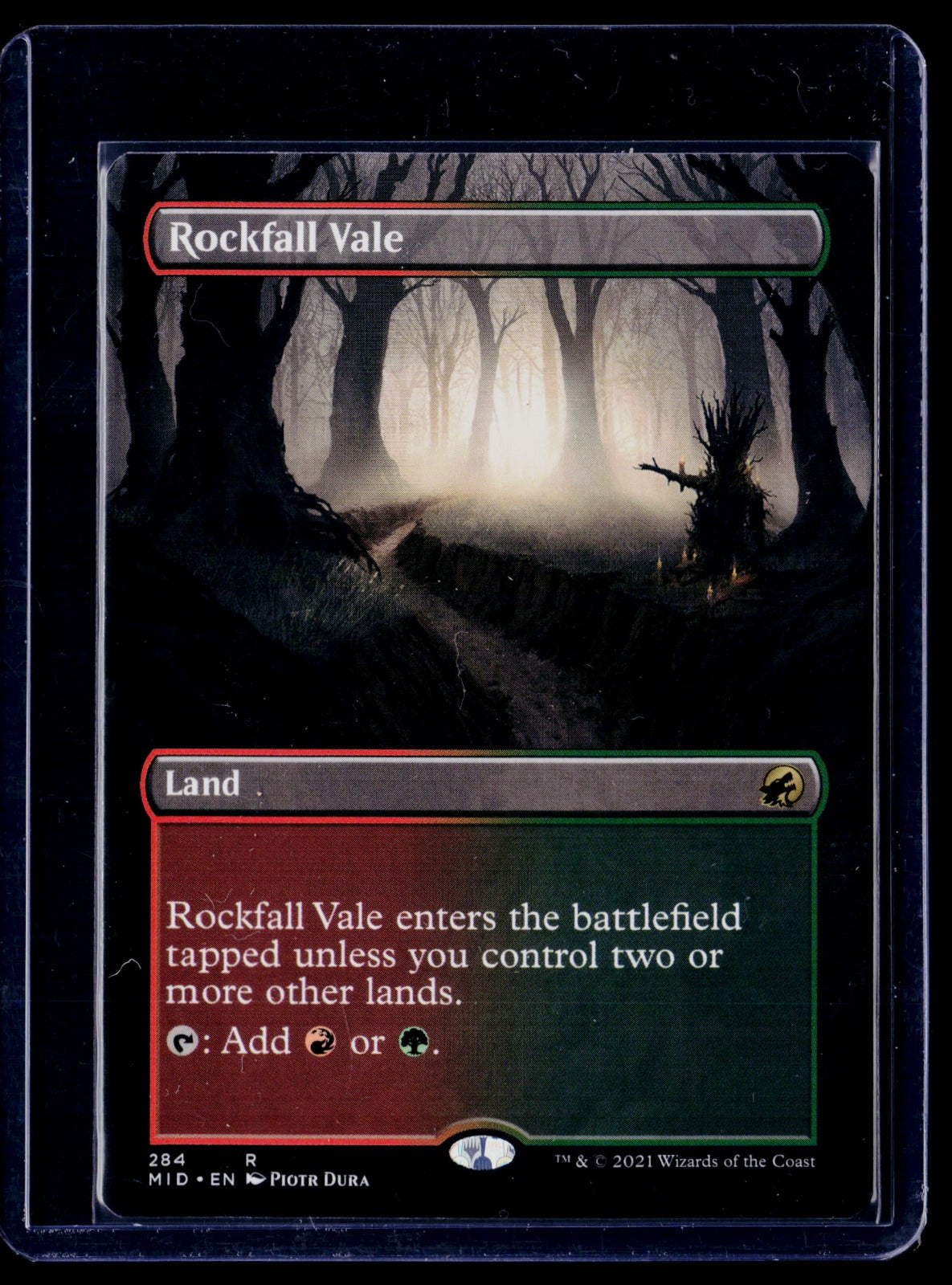 Rockfall Vale (Borderless) R Innistrad: Midnight Hunt 284 NM